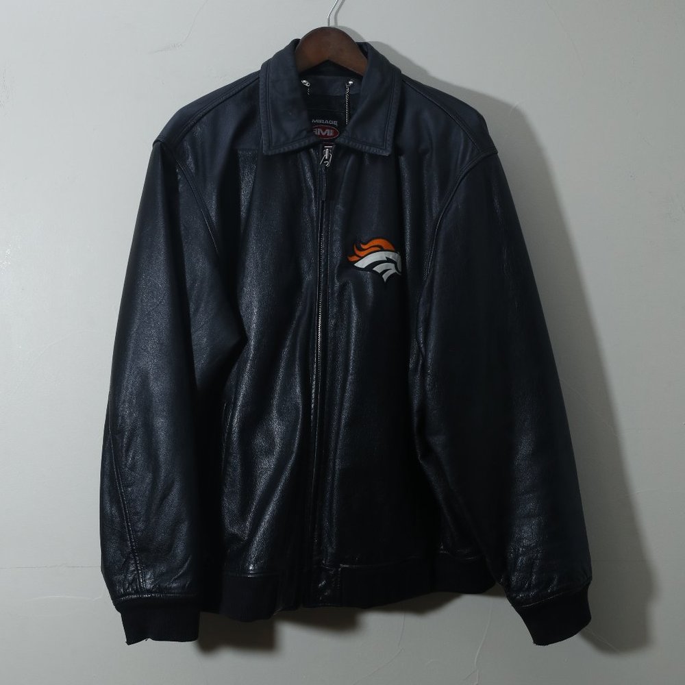 Mircale Vintage Broncos Leather Jacket (XL)